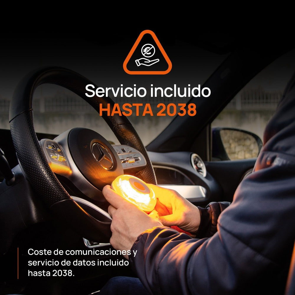 FlashLED SOS Baliza Señalización V16 Conectada IoT Homologada DGT 3.0